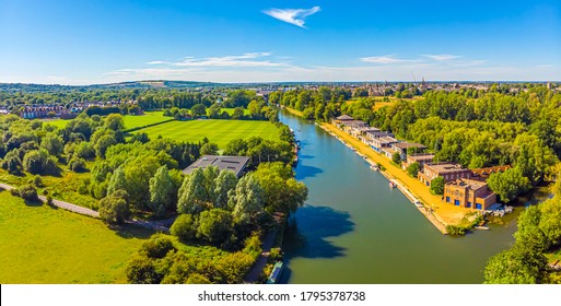 Aerial View Of The River Thames, UK