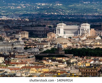 Aerial View Of Rome, Italy.