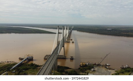 Aerial View Rosario Victoria Bridge