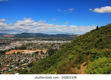 Aerial View Of Rotorua, New Zealand