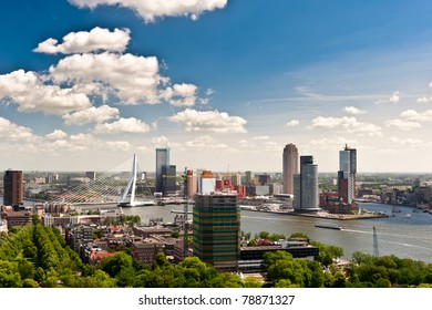 Aerial View Of  Rotterdam In The Netherlands, Europe