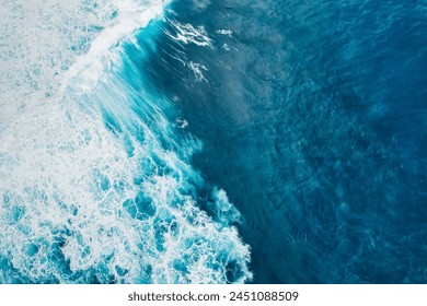Aerial view of rough ocean with waves and volcanic beach, porto Moniz Madeira, Portugal - Powered by Shutterstock