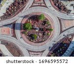 Aerial View of Roundabout in Bend, Oregon