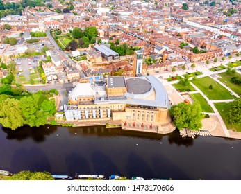 Aerial View Of Royal Shakespeare Theatre In Stratford Upon Avon