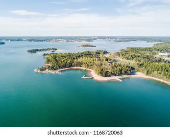 Aerial View Of Ruissalo, Turku, Finland.