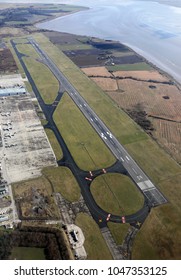 Aerial View Of The Runway At Liverpool John Lennon Airport