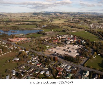 Aerial View Of Rural Hospital In Masterton, NZ