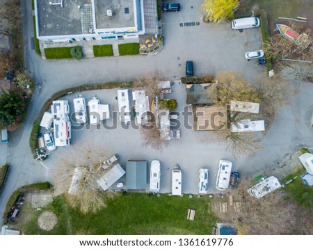 Overhead view of Car Crash, long exposure