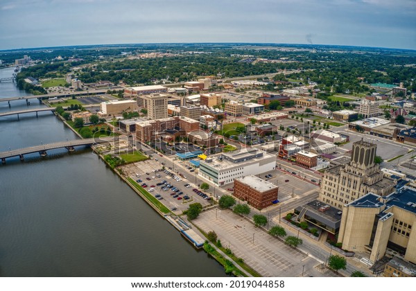 Aerial View Saginaw Michigan During Summer Stock Photo 2019044858 ...