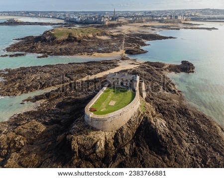 Aerial View Saint Malo Brittany France