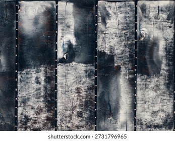 Aerial view of salt mining fields in Vietnam with workers.