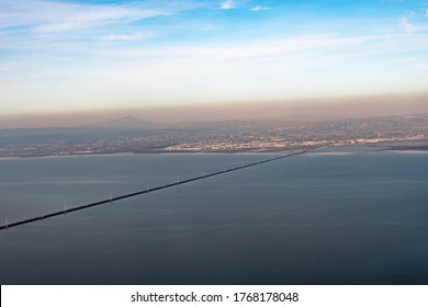 Aerial View Of The San Mateo–Hayward Bridge San Francisco California U.S.A.