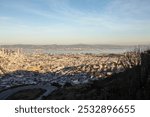 Aerial view of San Francisco Before sunset from Twin peaks, California, USA.