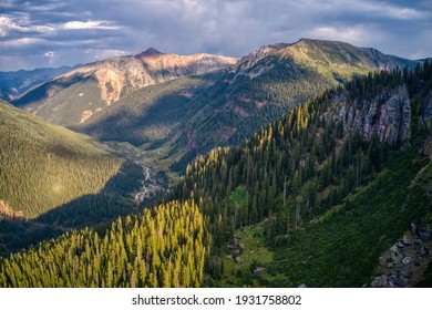 Aerial View Of San Juan National Forest In Colorado