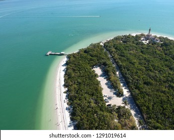 Aerial View Of Sanibel Island In Florida, USA