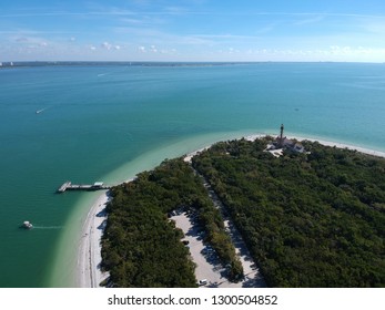 Aerial View Of Sanibel Island In Florida, USA