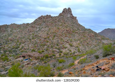 Aerial View Of Scottsdale, Arizona From Pinnacle Peak Mountain