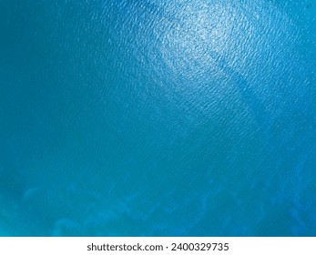 Vista aérea fondo del agua de superficie del mar, fondo marino de la naturaleza, fondo marino de la naturaleza de la superficie del mar de la vista superior Foto de stock
