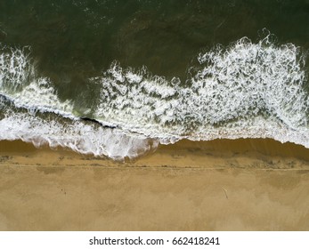 Aerial View Of A Seashore - East Coast Road - Chennai