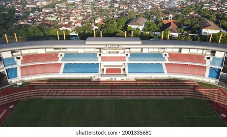 Aerial View Seats Mandala Krida Stadium Stock Photo 2001335681 ...