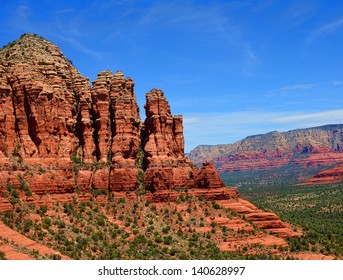 Aerial View Sedona Arizona Red Rock Country