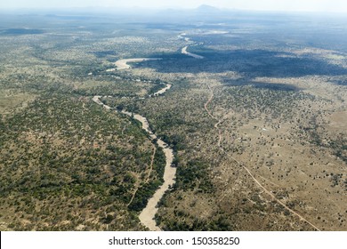 Aerial View Of  The  Serengeti National Park  - Tanzania