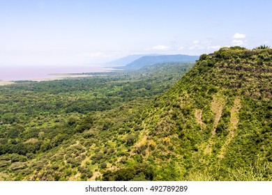 Aerial View Of The Serengeti National Park And The Great Rift Valley  - Tanzania  Africa