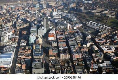 Aerial View Of Sheffield City Centre