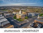 Aerial View of Shelbyville, Tennessee during Spring