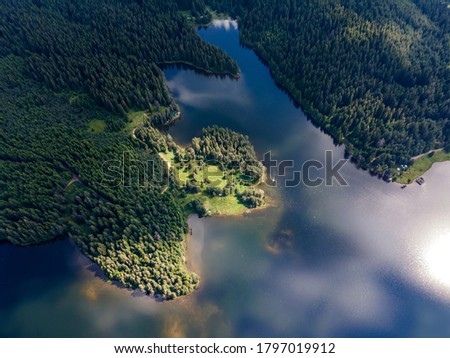 Similar – Image, Stock Photo Lake Bled with St. Mary’s Church in Slovenia in the morning light