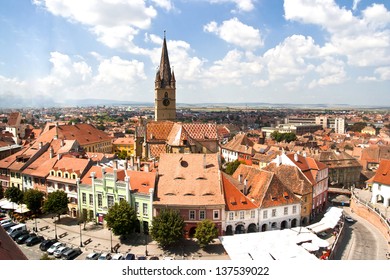 Aerial View If Sibiu, Romania