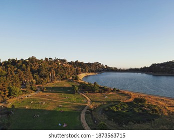 Aerial View Of Silver Lake Meadows, Los Angeles