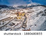 Aerial View of the Ski Resort Town of Crested Butte, Colorado