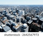 Aerial view of the skyline of downtown Ottawa, Ontario, Canada