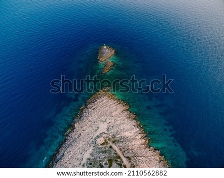 Image, Stock Photo Aerial Drone View Of Concrete Pier On Turquoise Water At The Black Sea