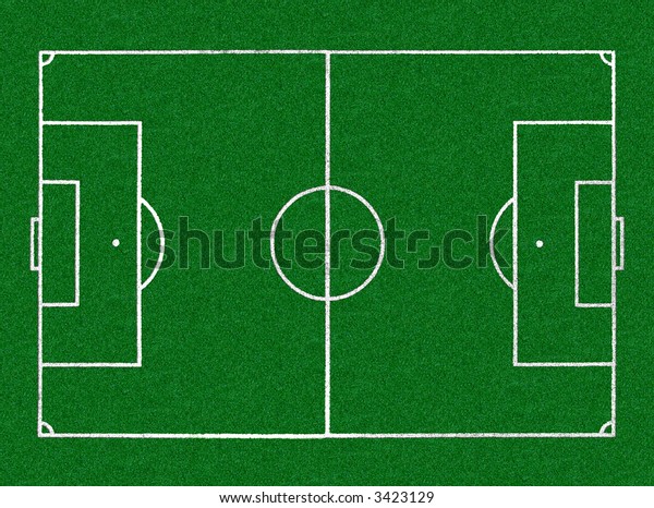 Aerial View Soccer Stadium Field Horizontal Stock Photo (Edit Now) 3423129