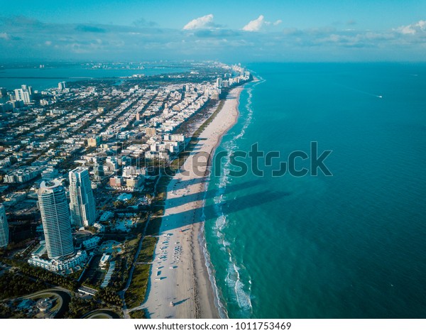 Aerial View South Beach Florida South Stock Photo 1011753469 | Shutterstock