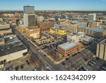 Aerial View of South Bend Indiana Looking North East