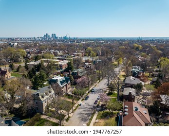 Aerial View Of South Saint Louis, Compton Heights And Tower Grove South Neighborhoods