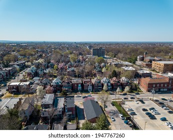 Aerial View Of South Saint Louis, Compton Heights And Tower Grove South Neighborhoods