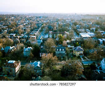 Aerial View Of South Saint Louis, Compton Heights And Tower Grove South Neighborhoods 