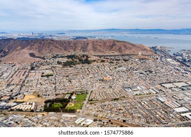 Aerial View Of The South San Francisco Area At California