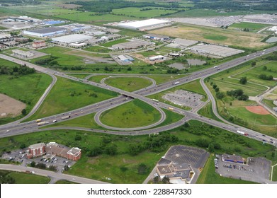 Aerial View Of Southern Ontario, Halton Hills Region