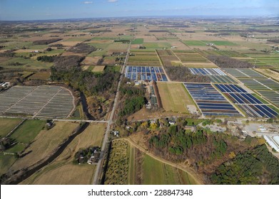 Aerial View Of Southern Ontario, Halton Hills Region