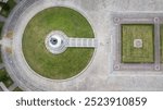 Aerial view of Soviet War Memorial in the Treptower Park in Berlin, Germany