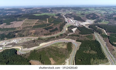 Aerial View Of Spa-Francorchamps Is A Motor Racing Circuit Located In Stavelot Belgium It Is The Current Venue Of The Formula One Hosting Its First Grand Prix In 1925