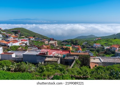 Aerial View Of A Spanish Town Valverde At El Hierro, Canary Islands.