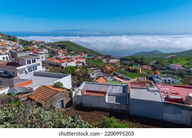 Aerial View Of A Spanish Town Valverde At El Hierro, Canary Islands.