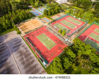 Aerial View Of Sports Center