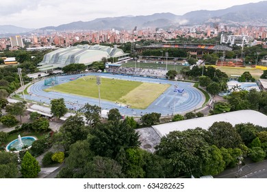 Aerial View Sports Center Of A City